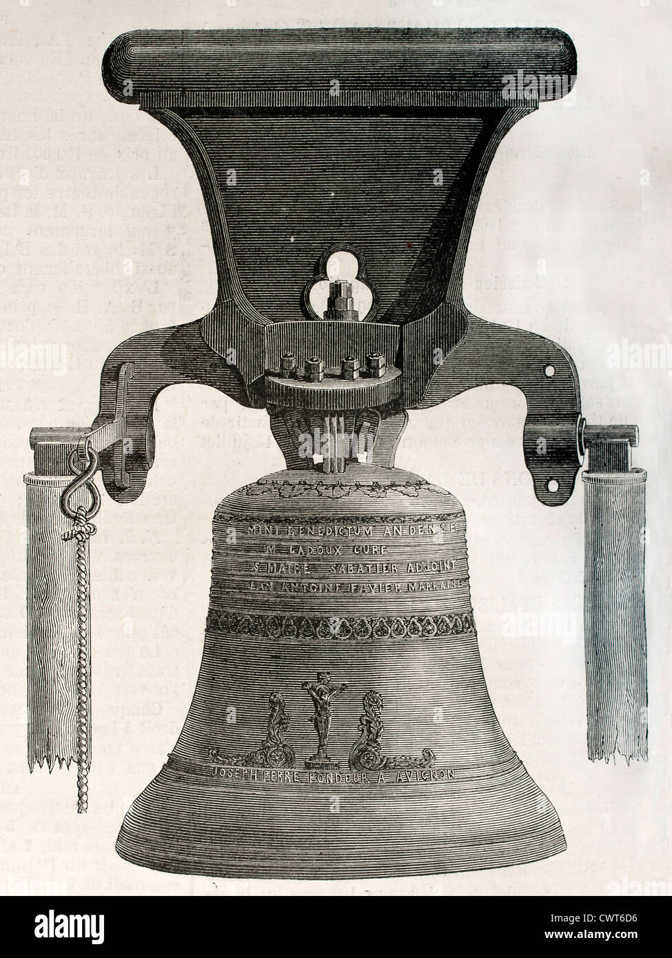 Bell casted in officina Perre Foto Stock