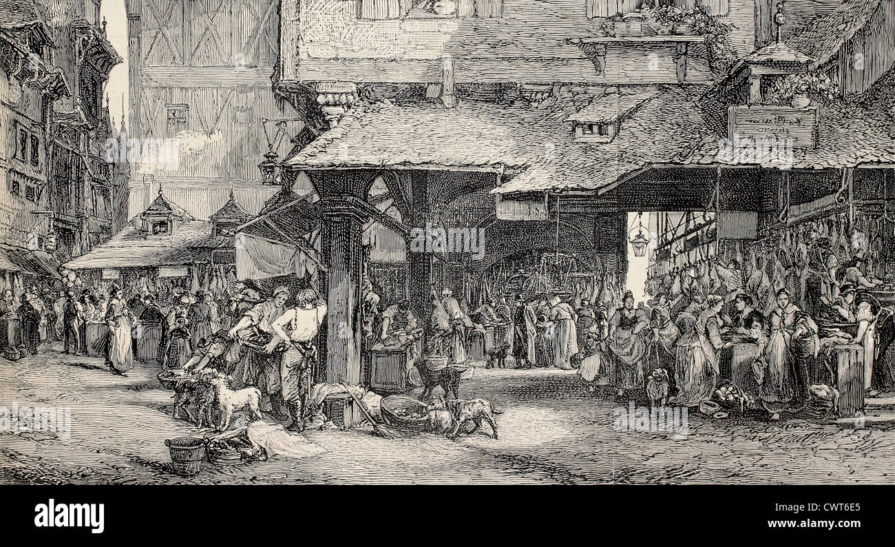 Macelleria a Francoforte Foto Stock