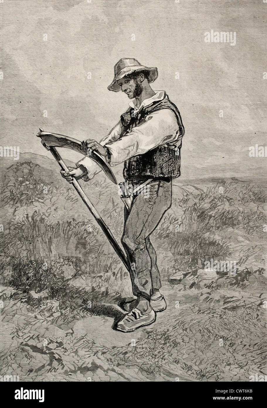 Vecchia rappresentazione allegorica del mese di giugno Foto Stock