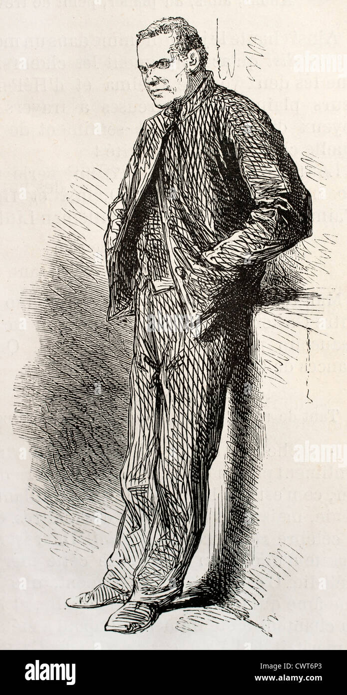 Tipo Monomaniac ricoverati in Sainte Anne asilo Foto Stock