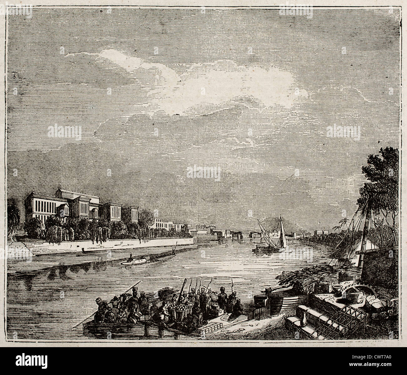 Ibrahim Pacha Palace Foto Stock