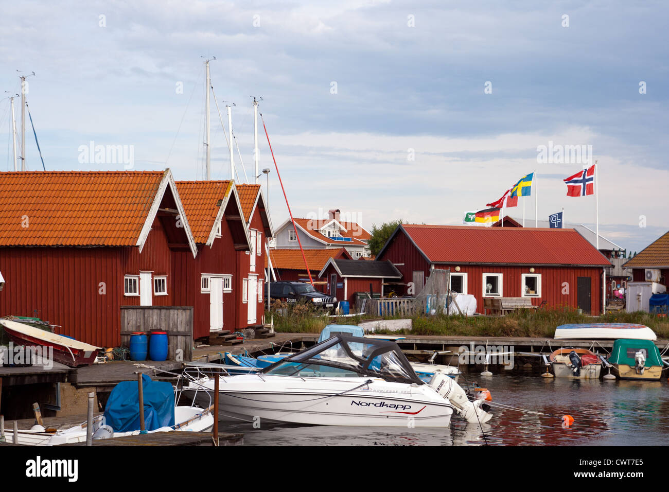 Svedese città di pesca Foto Stock