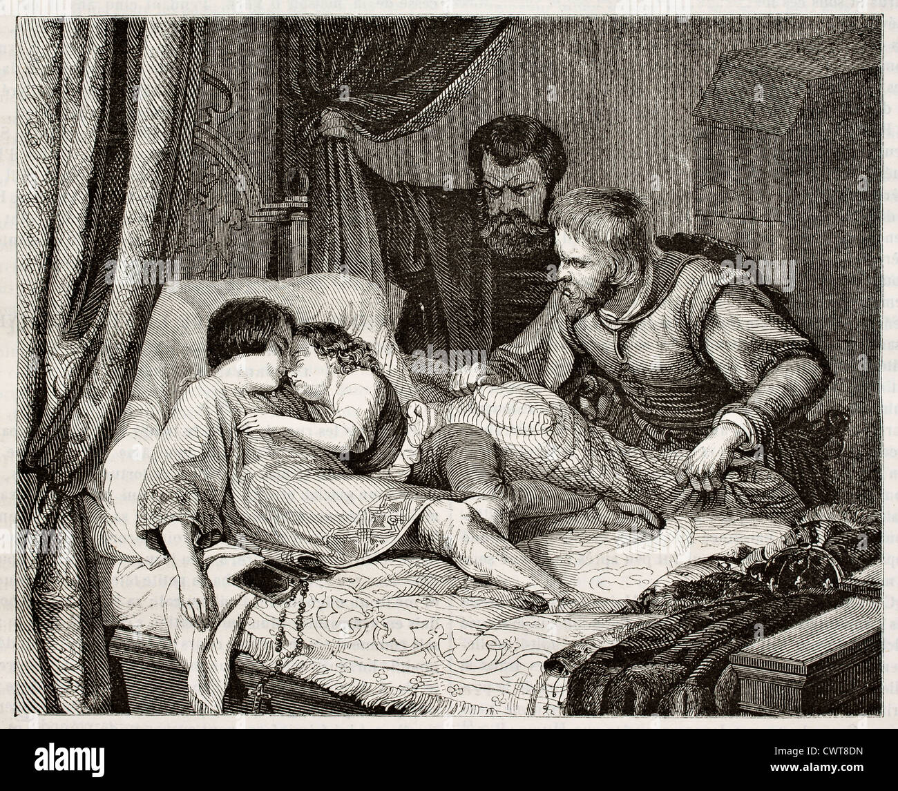 Il re Edoardo V di Inghilterra morte Foto Stock