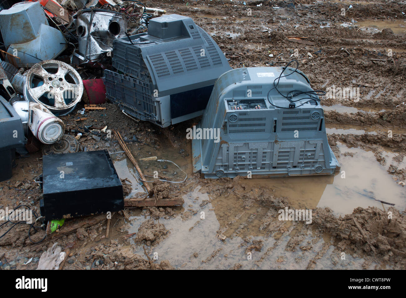 In Onosaki Ishinomaki, un anno dopo il 2011 il terremoto e lo tsunami distrutto gran parte del Giappone. Foto Stock