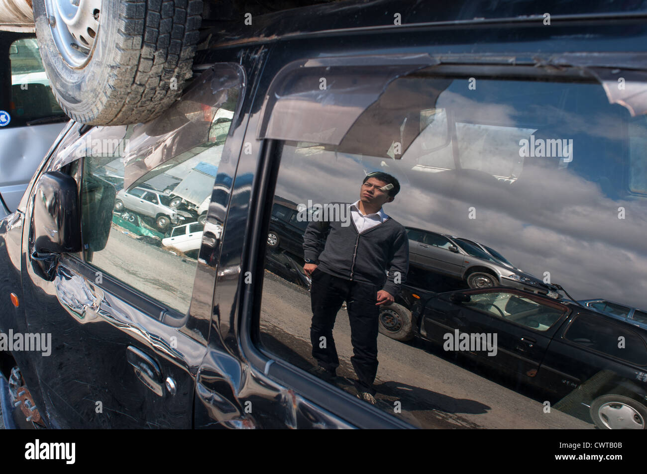 Ishinomaki, un anno dopo il devastante terremoto di Tohoku e tsunami distrutto gran parte del Giappone. Foto Stock