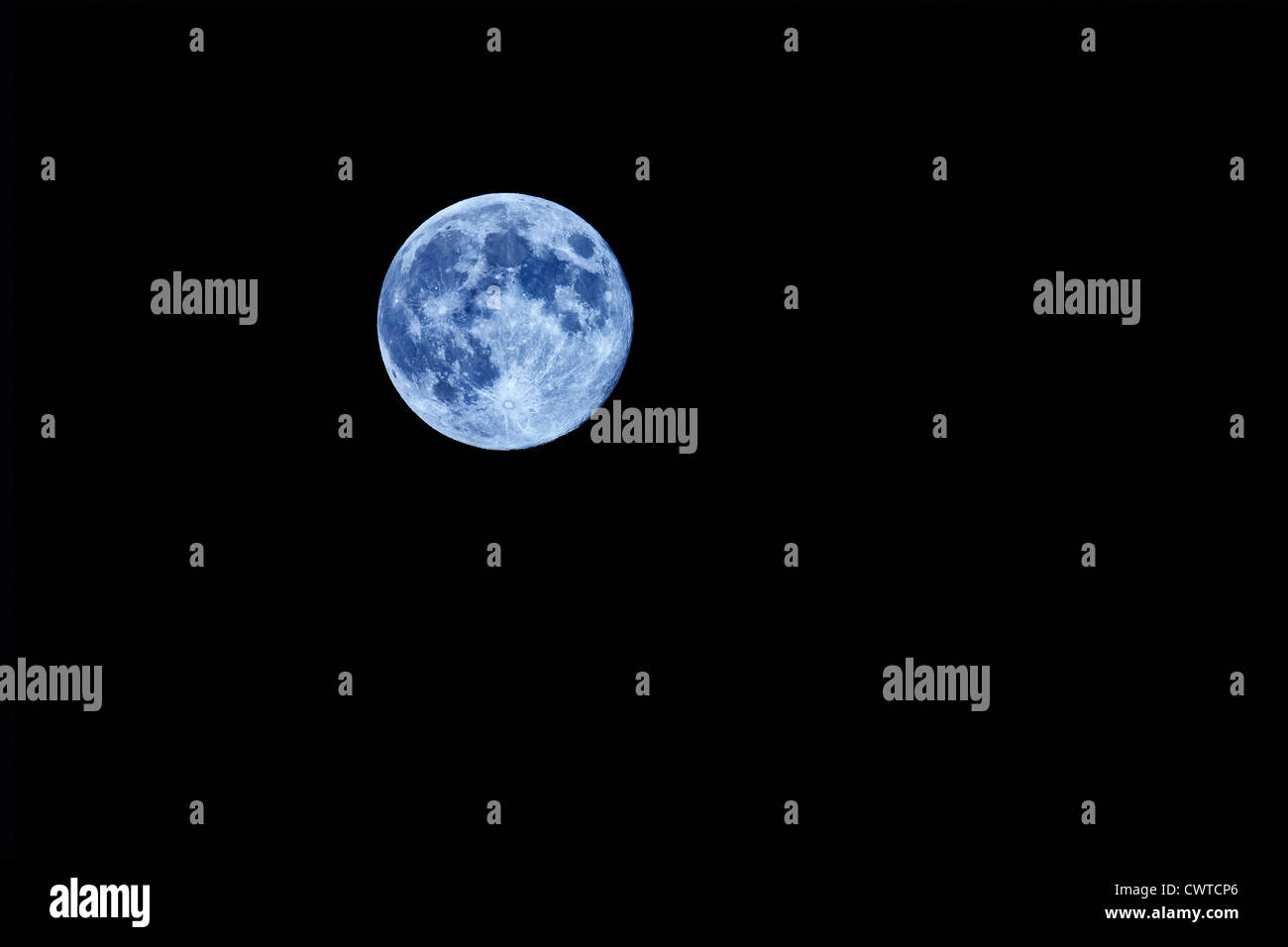 Fasi del Blue Moon Foto Stock