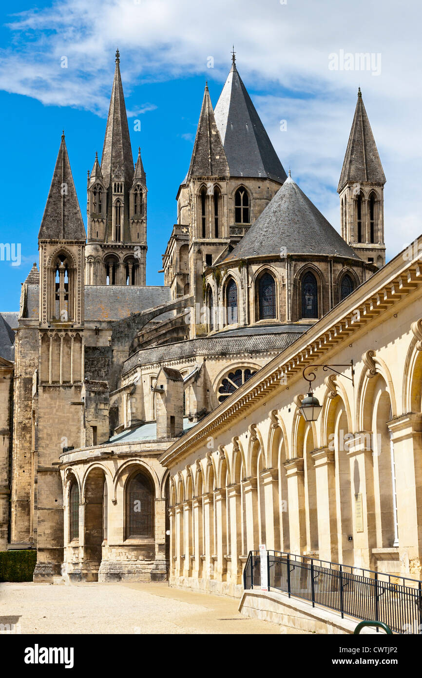 Abbazia di Saint Etienne, Caen, Normandia, Francia Foto Stock