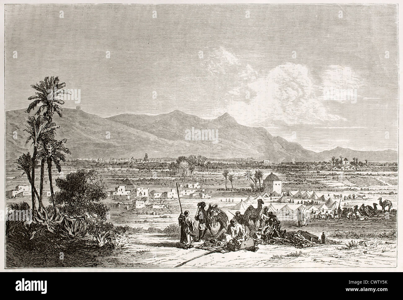 Paesaggio marocchino Foto Stock