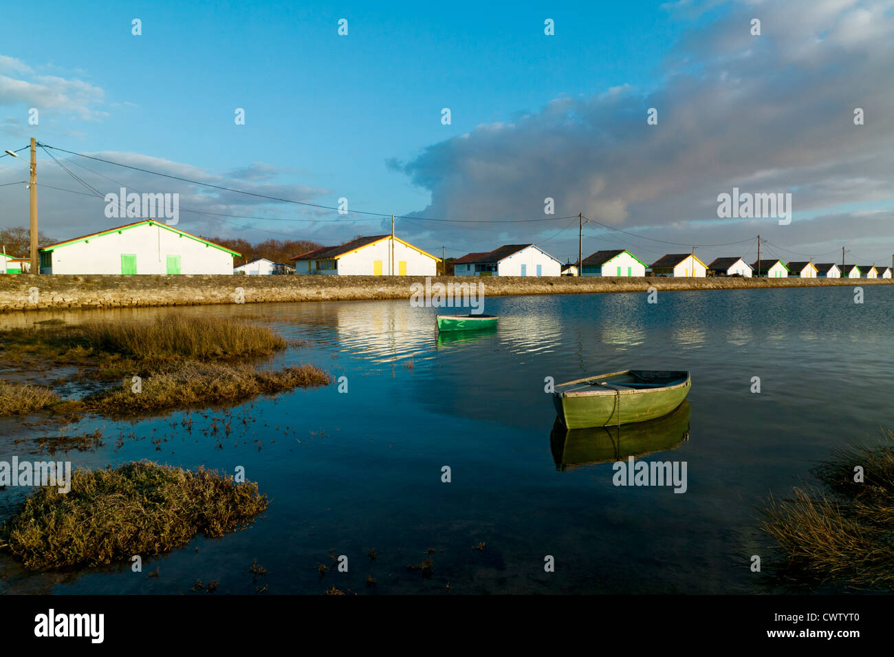 Arès, Baia di Arcachon, Gironde Aquitaine, Francia Foto Stock
