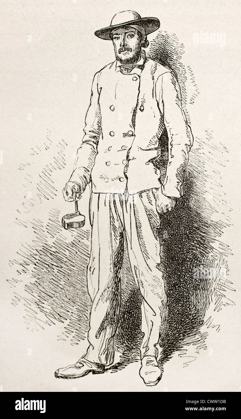 Minatore di Montceau Foto Stock