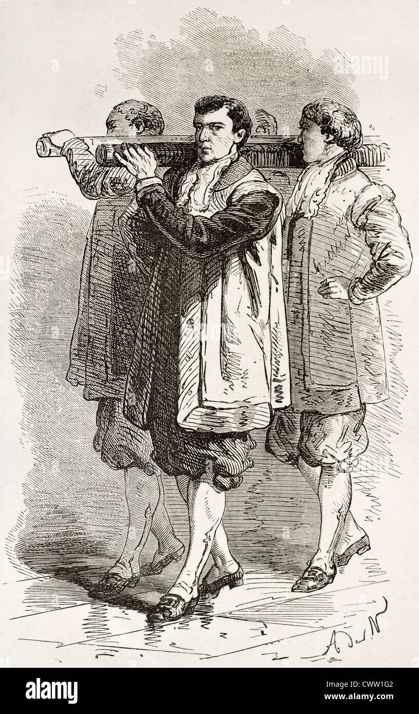 Il papa portantina vettori Foto Stock