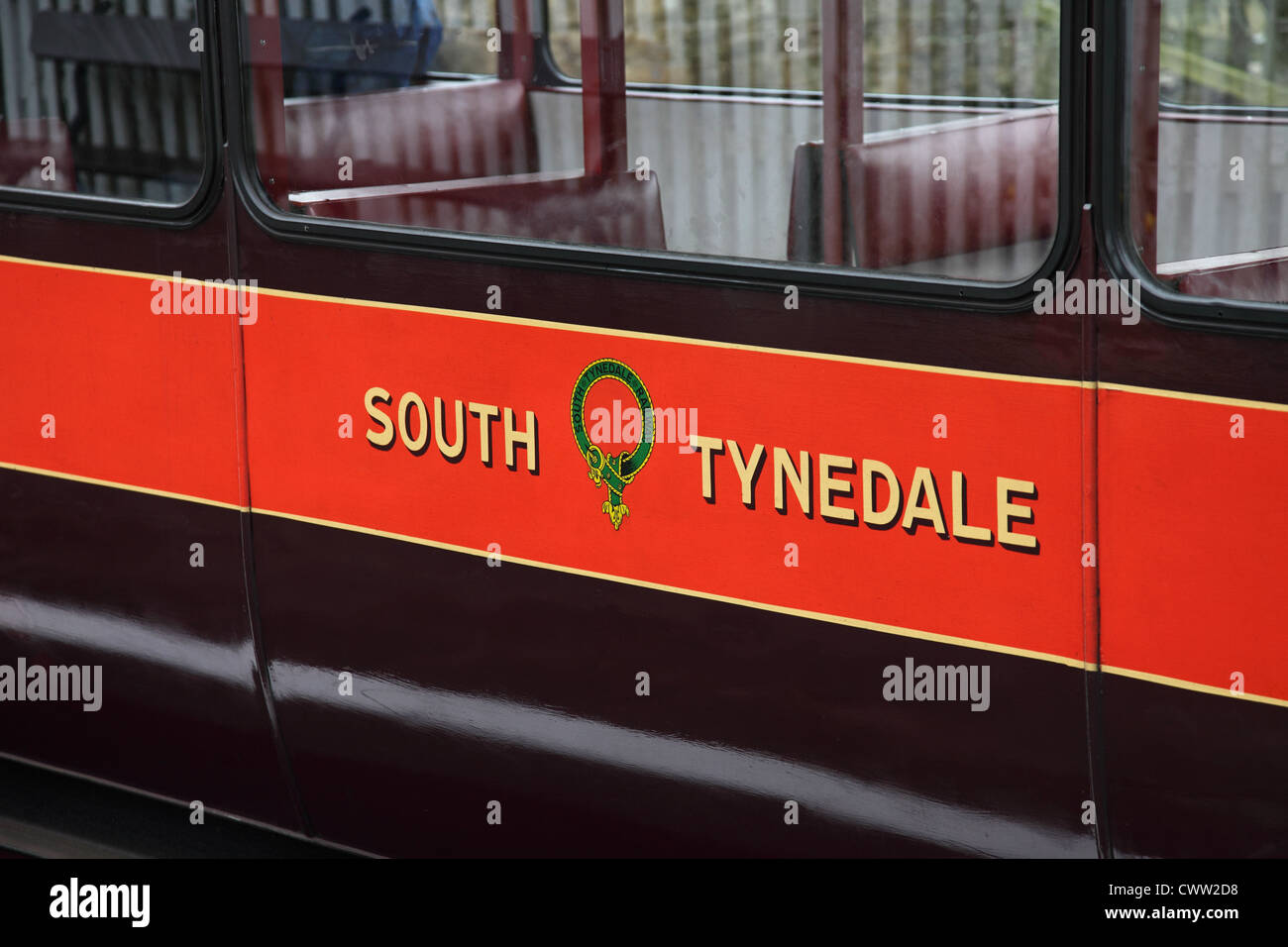 Carrozza ferroviaria South Tyne Railway Alston Cumbria Regno Unito Foto Stock