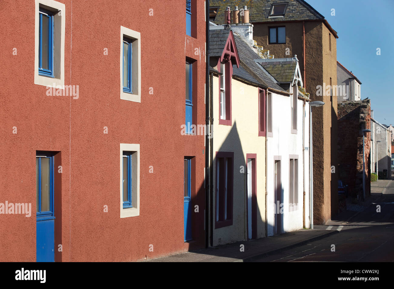 Dunbar, East Lothian, Scozia, Regno Unito east coast. Edifici tipici. Foto Stock