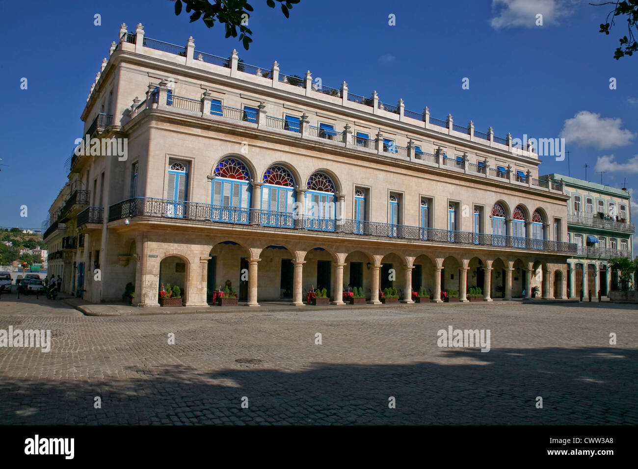 Hotel Santa Isabel , Plaza de Armas, Vedado, Havana, Cuba Foto Stock