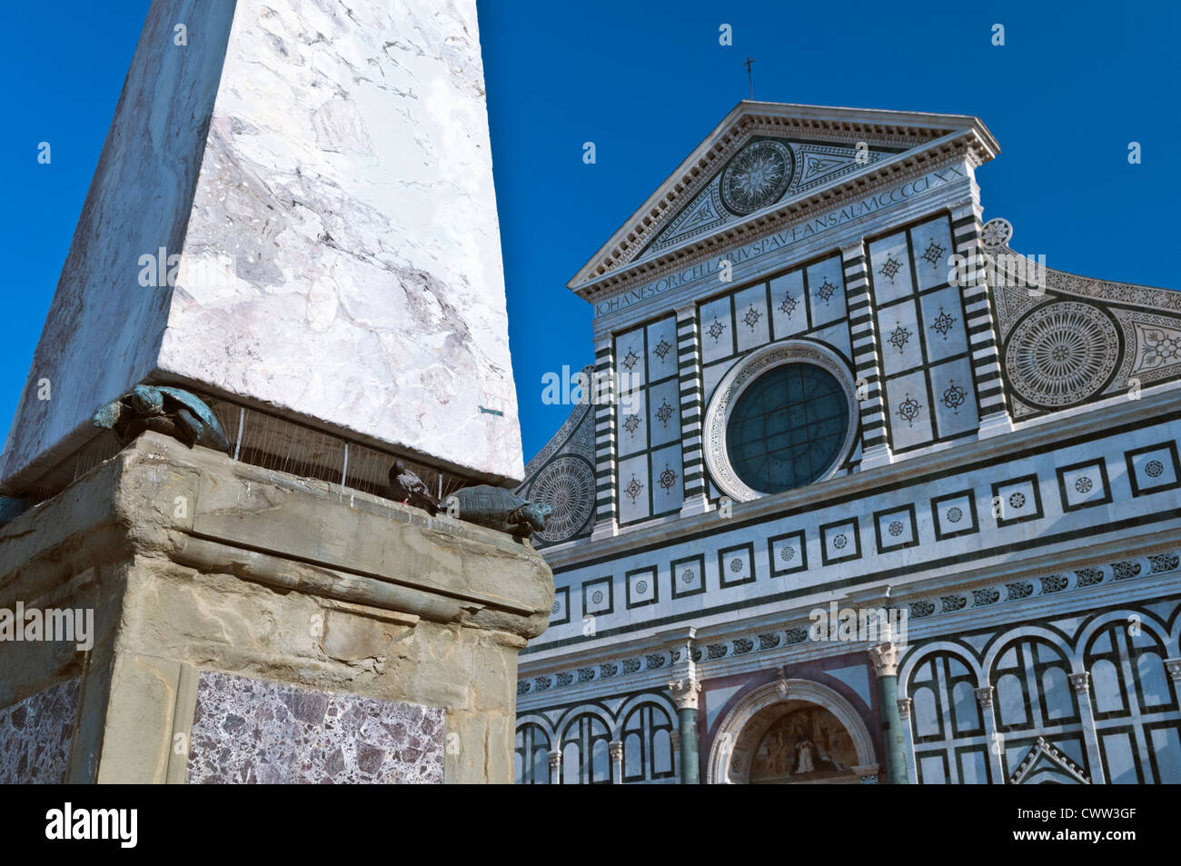 La Basilica di Santa Maria Novella a Firenze Toscana Italia Foto Stock