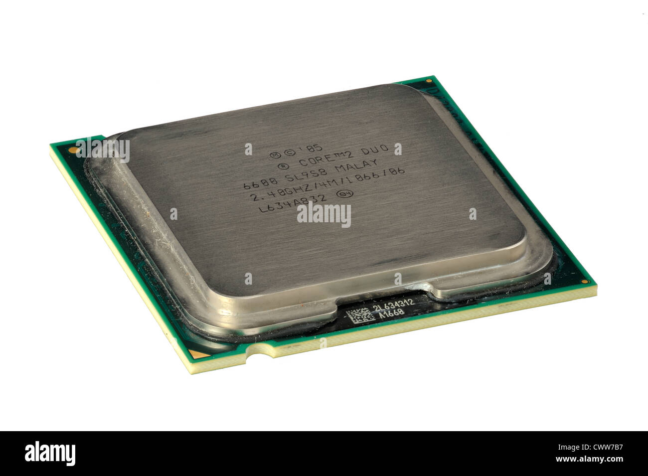 Accessori per computer, moderno processore centrale, isolata, hyper DoF. Foto Stock