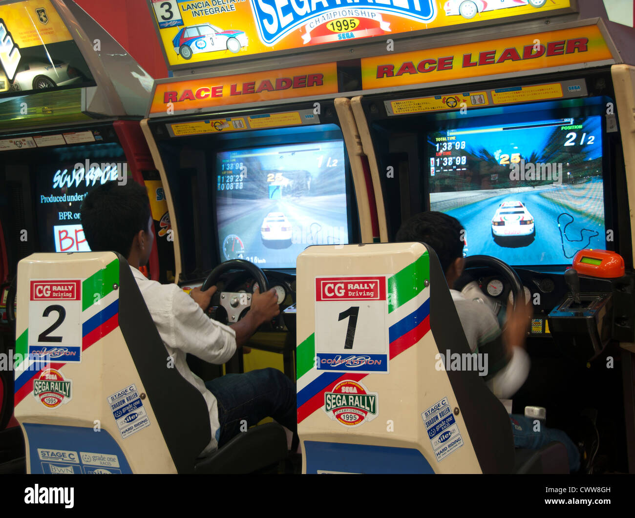 Gioco di corse arcade Foto Stock