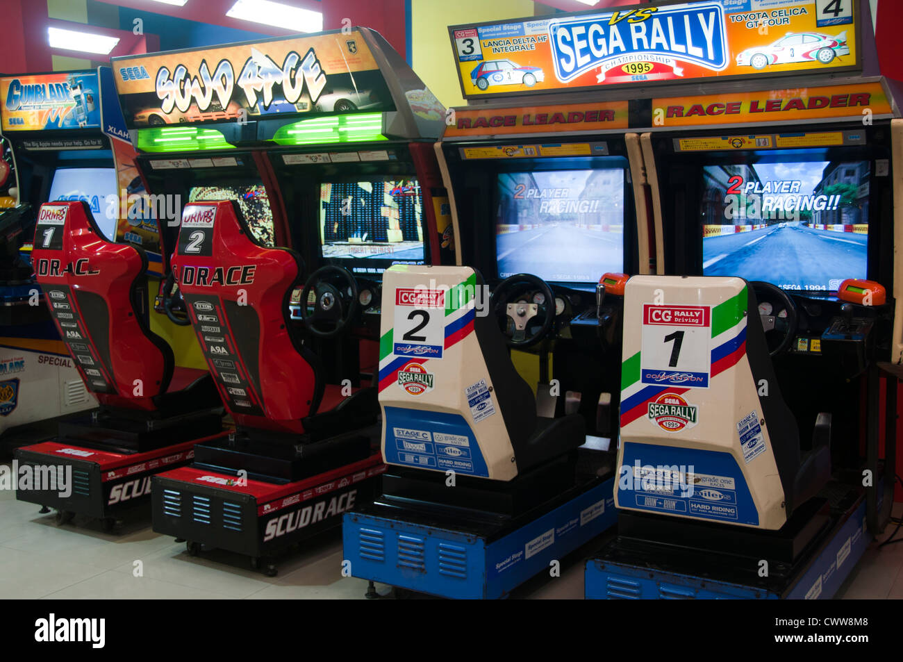 Gioco di corse arcade Foto Stock