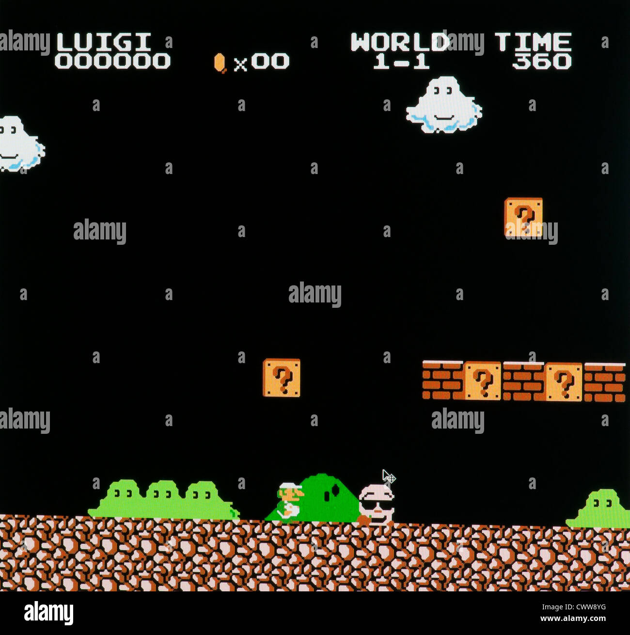 Super Mario Bros video gioco Foto Stock