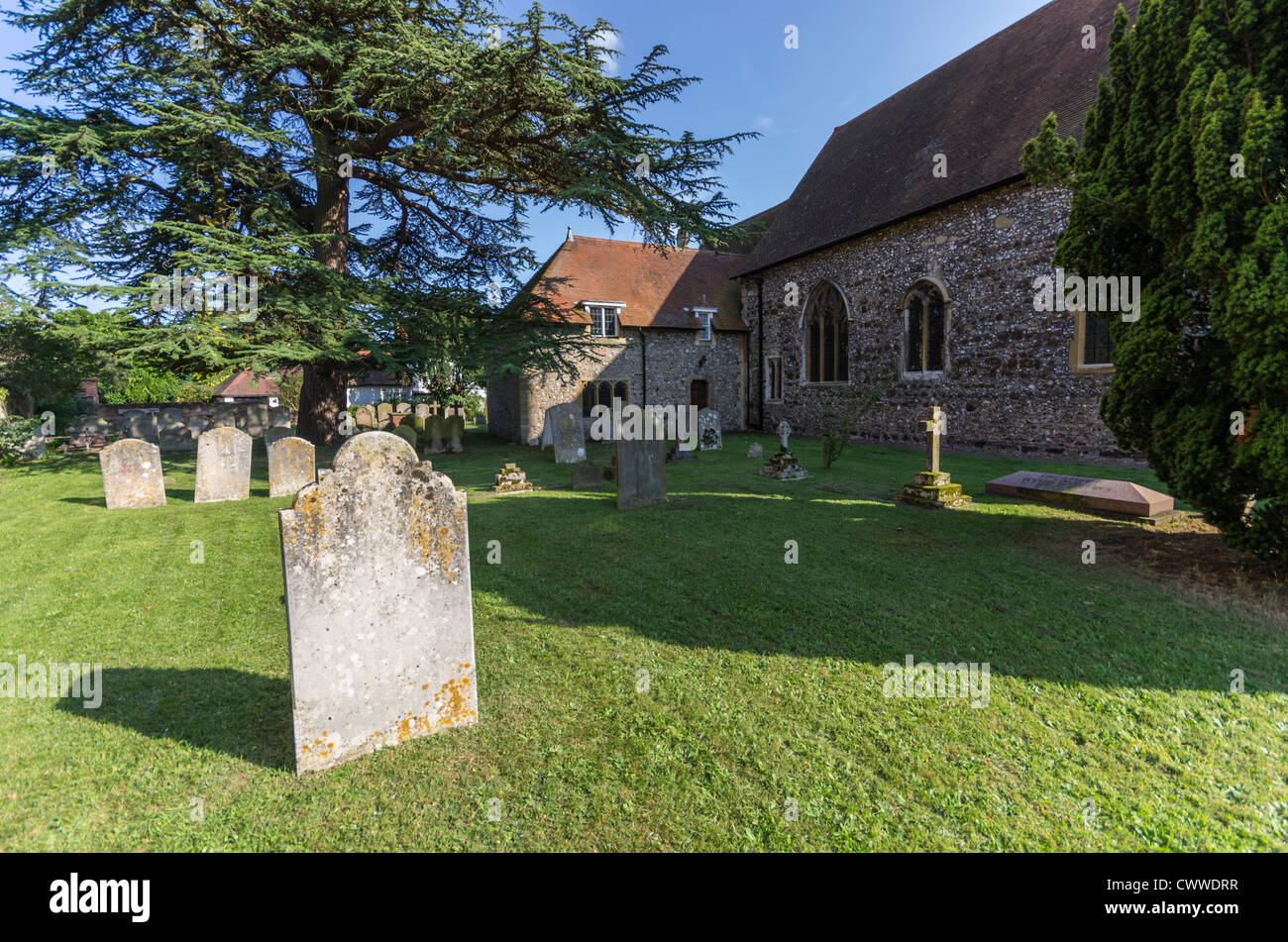 La Chiesa di San Pietro, Old Woking, Surrey Foto Stock