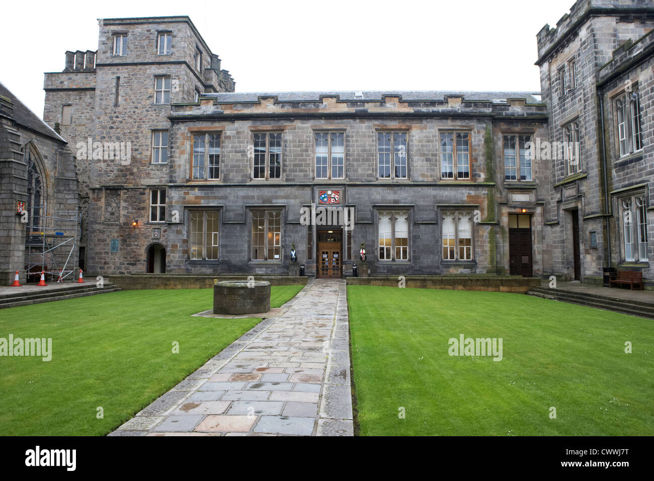 Un quadrangolo di Kings College dell'università di Aberdeen Scotland Regno Unito Foto Stock