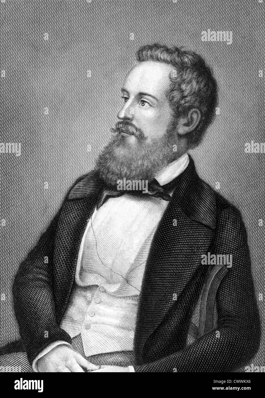 Franz Schuselka (1811-1886) su incisione dal 1859. Uomo politico dell'impero austriaco. Foto Stock