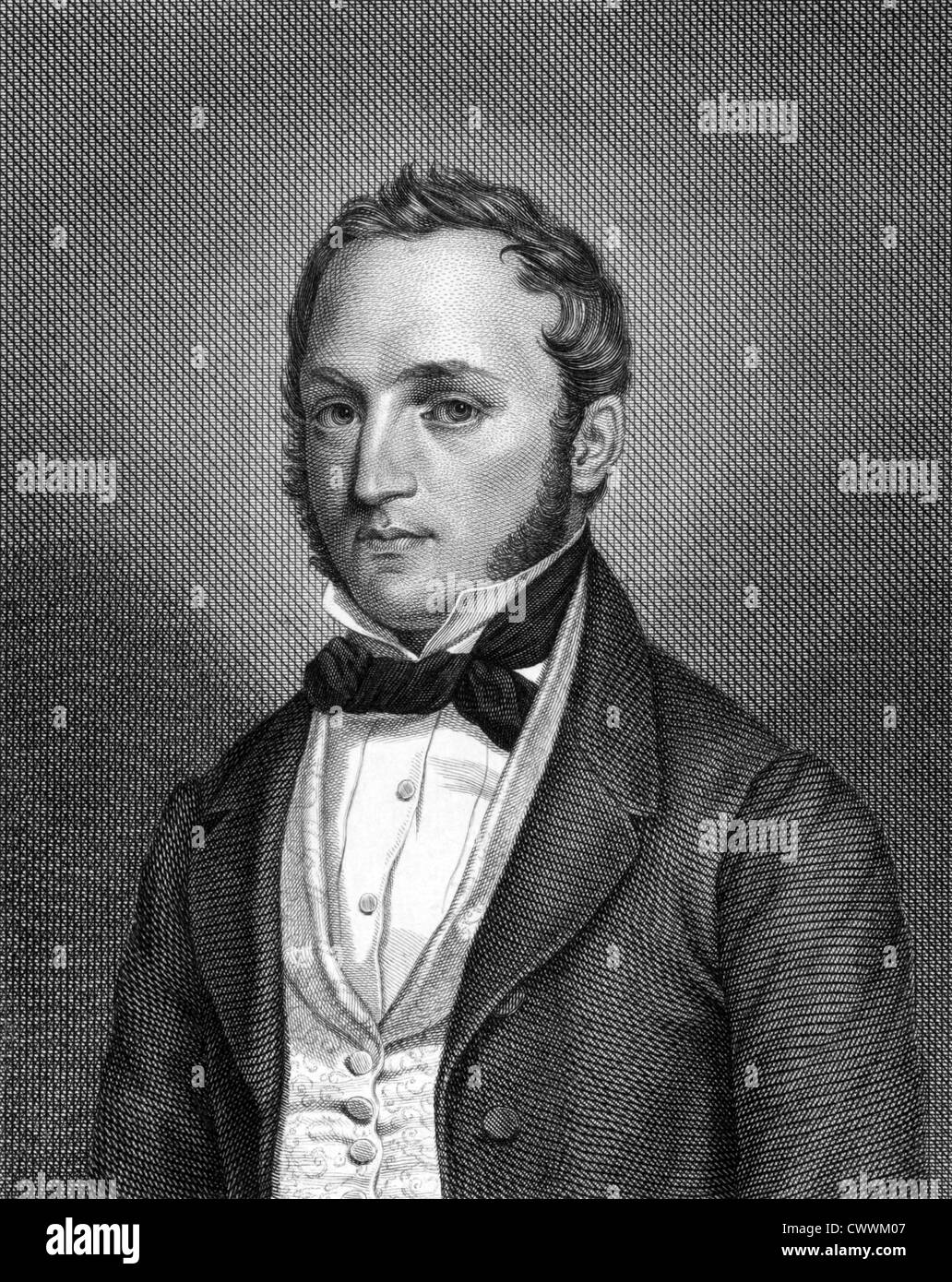 Friedrich Daniel Bassermann (1811-1855) su incisione dal 1859. Tedesco politico liberale. Foto Stock