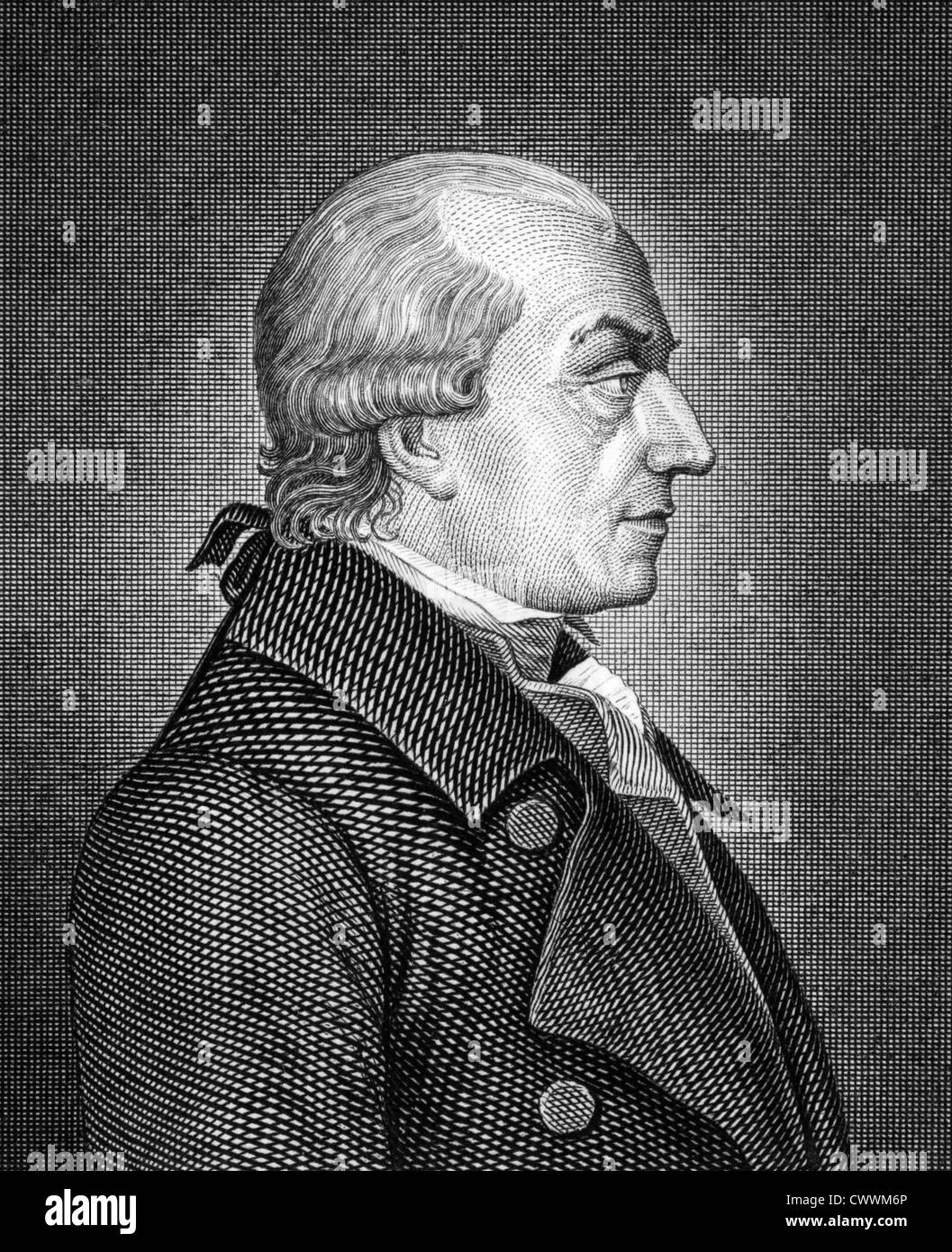 Gottlieb Konrad Pfeffel (1736-1809) su incisione dal 1859. Scrittore franco-tedesco e traduttore. Foto Stock