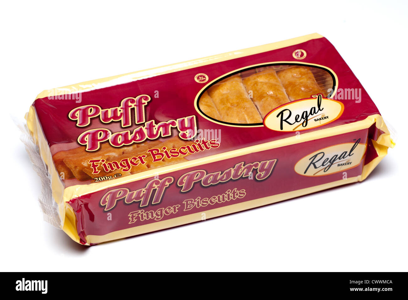 Pacchetto di pasta sfoglia biscotti del dito Foto Stock