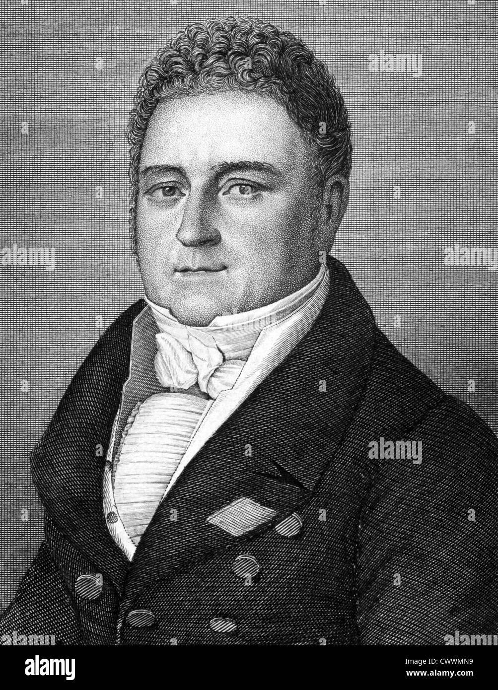 Jacques Laffitte (1767-1844) su incisione dal 1859. Banchiere francese e politico. Foto Stock