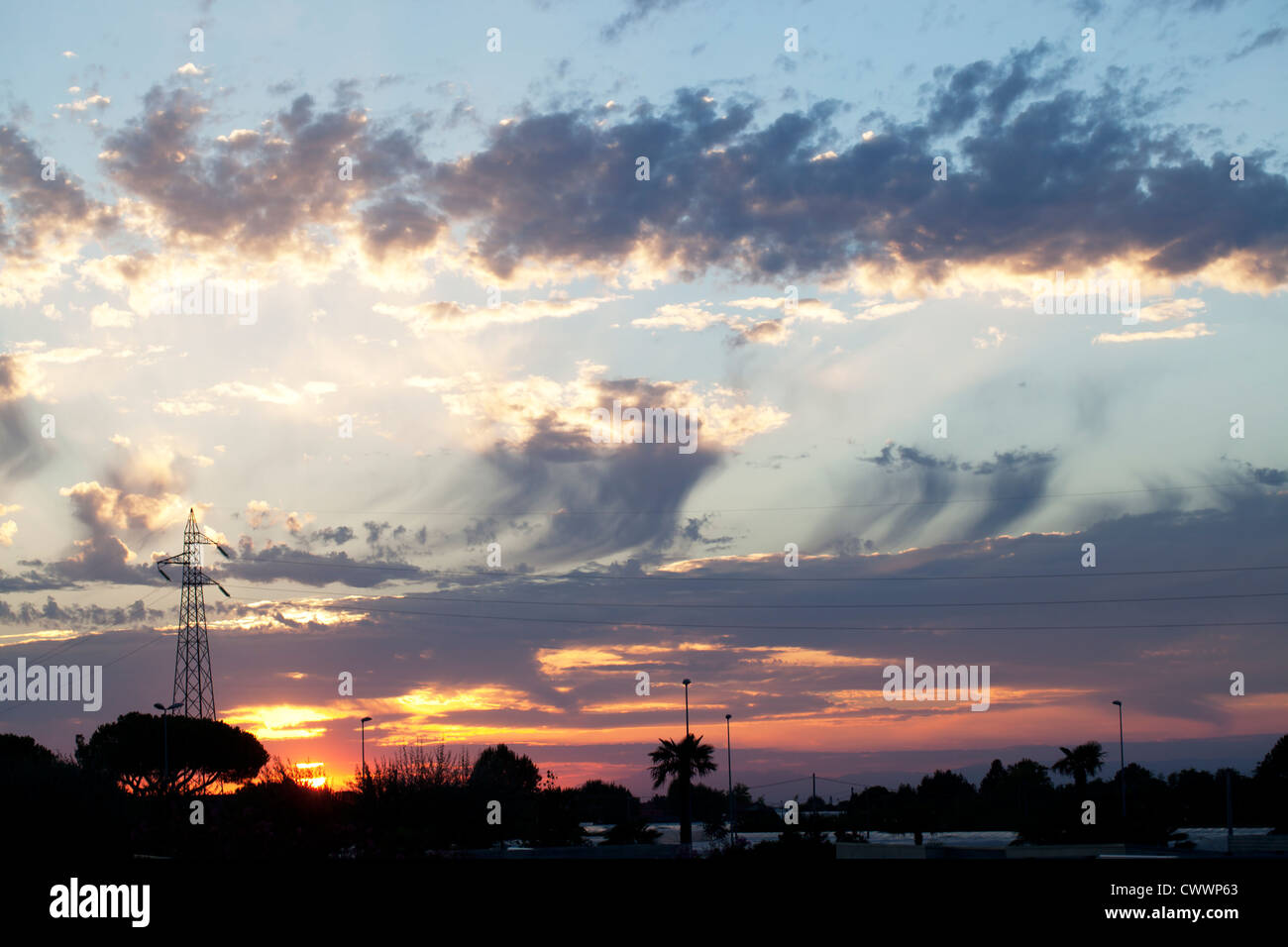 Alimentazione di corrente elettrica Foto Stock