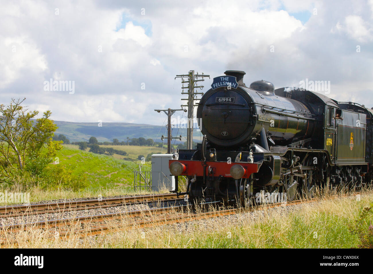 LNER Classe K4 2-6-0 "Il grande Marchese " Treno a vapore vicino Duncowfold, Cumwhinton, accontentarsi di linea di Carlisle, Eden Valley, Cumbria Foto Stock