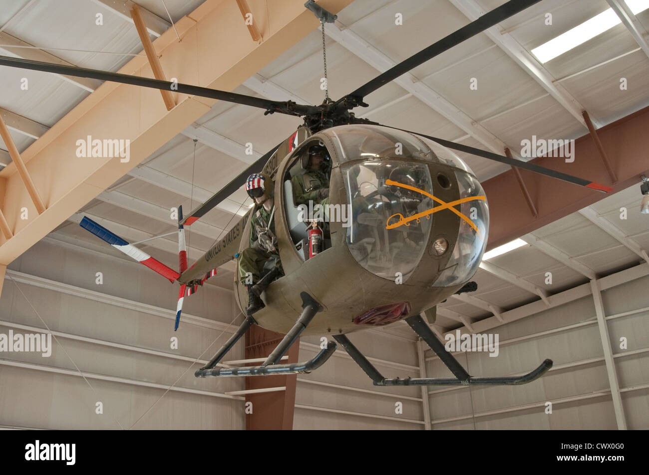 Hughes/MD 500 elicottero in guerra Eagles Air Museum, Santa Teresa, Nuovo Messico, STATI UNITI D'AMERICA Foto Stock