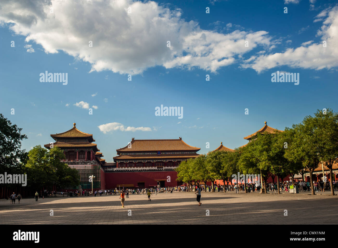 Piazza della Città Proibita di Pechino Foto Stock