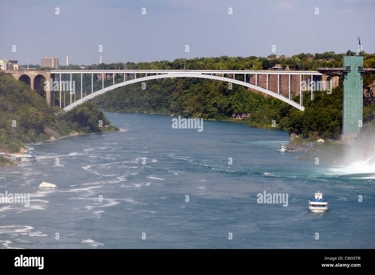 Ponte di Pace a Niagara Falls, Ontario, Canada Foto Stock