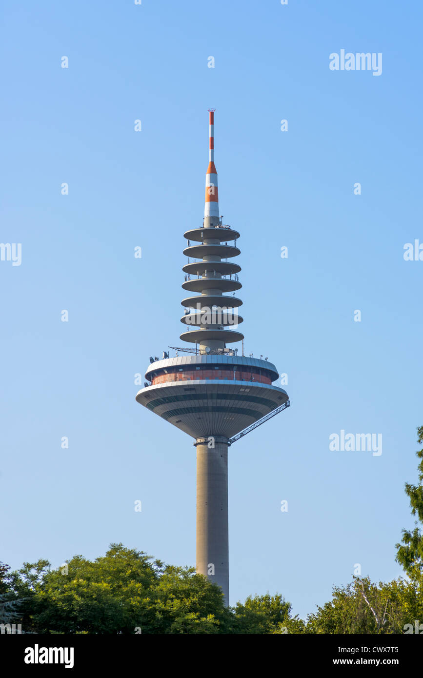 Europaturm progettato dall architetto Erwin Heinle, Frankfurt am Main, Germania,l'Europa Foto Stock