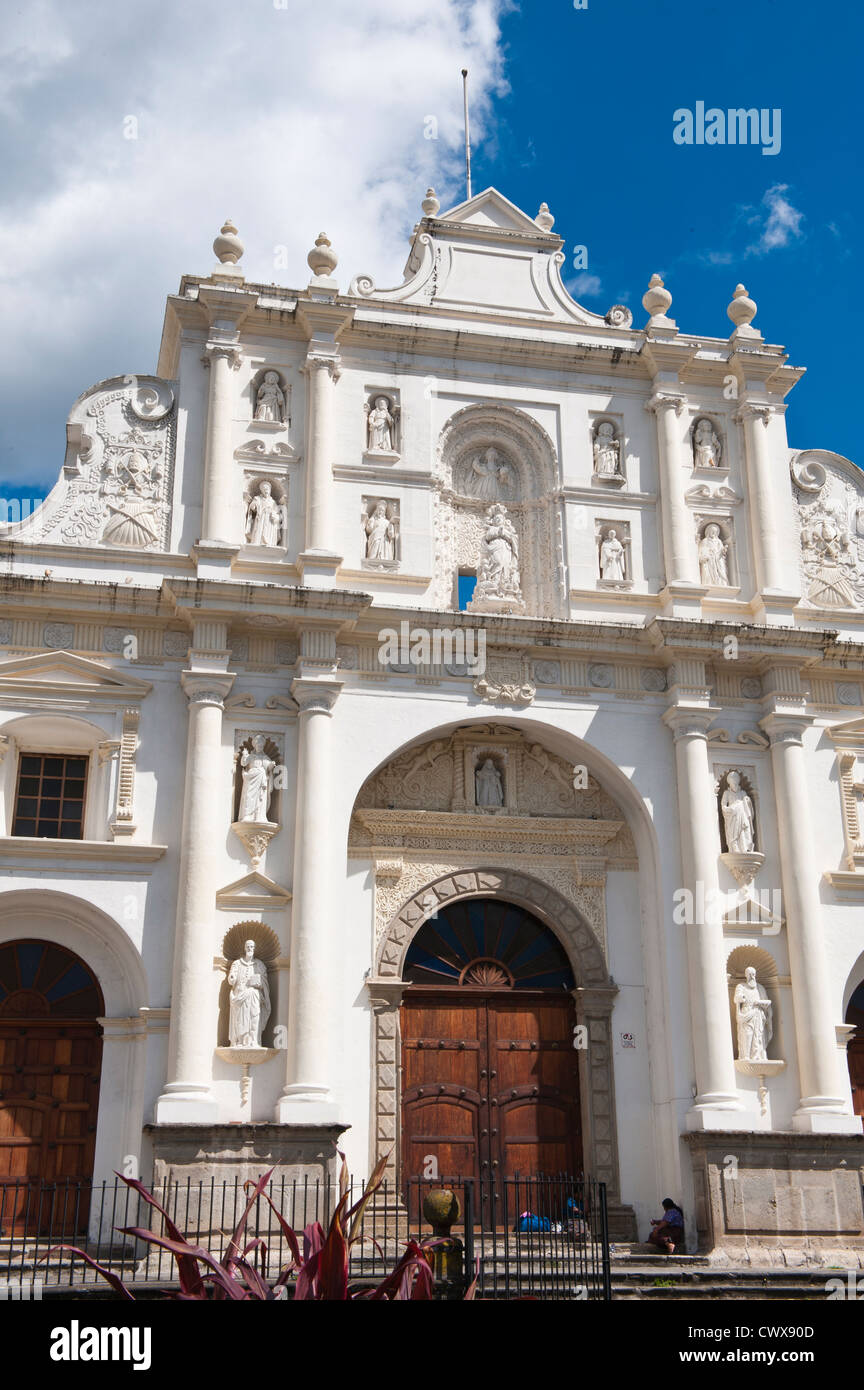 Cattedrale di San Giuseppe ad Antigua, Guatemala, Sito Patrimonio Mondiale dell'UNESCO. Foto Stock