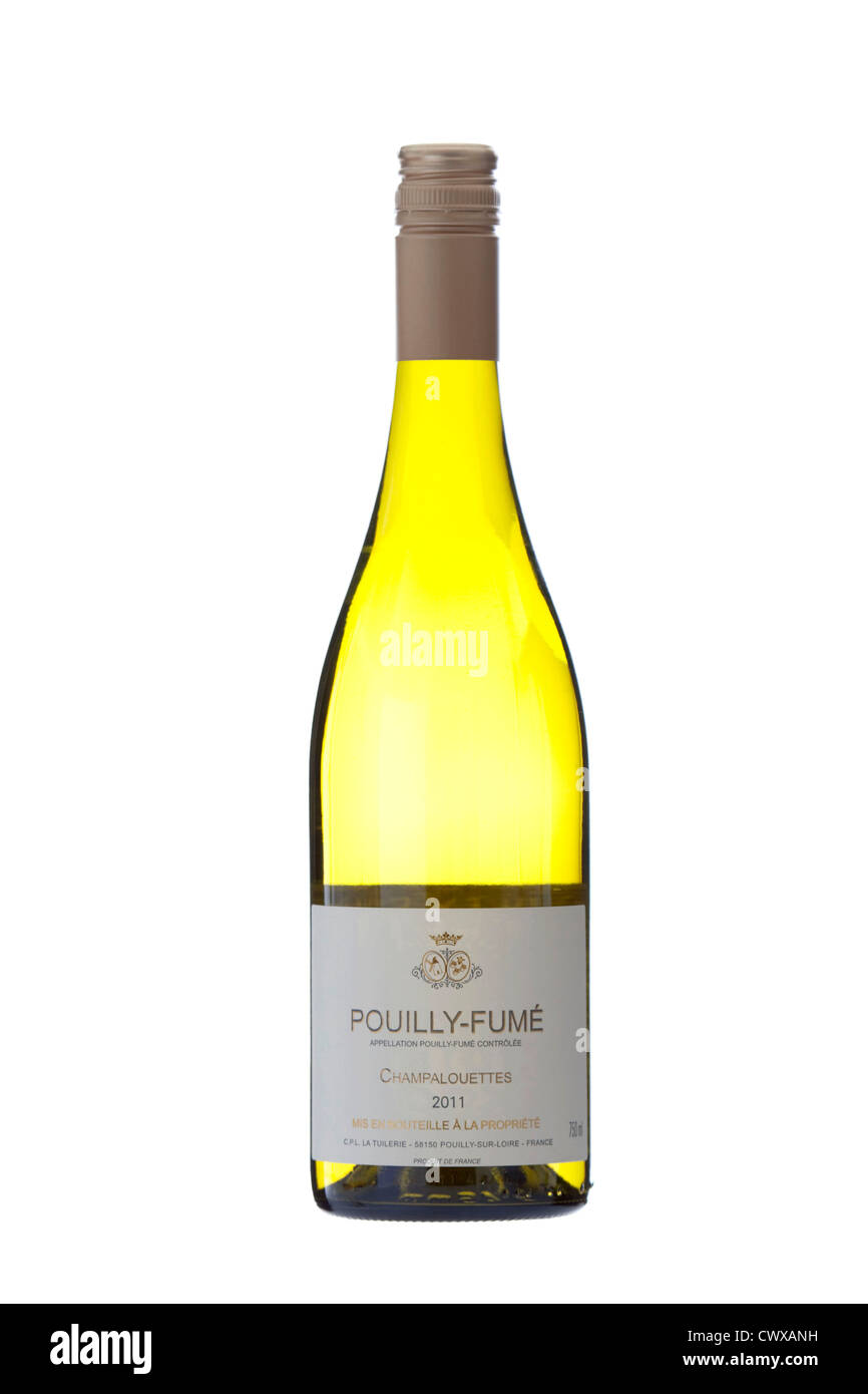 Pouilly champalouettes fumi isolati su sfondo bianco Foto Stock