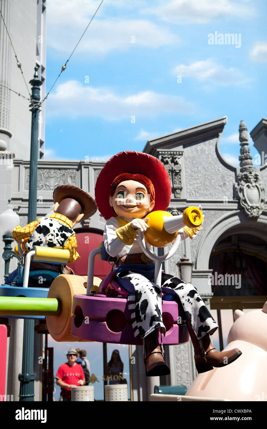 Disney's California Adventure Pixar giocare Parade, Jesse dal film Toy Story Foto Stock