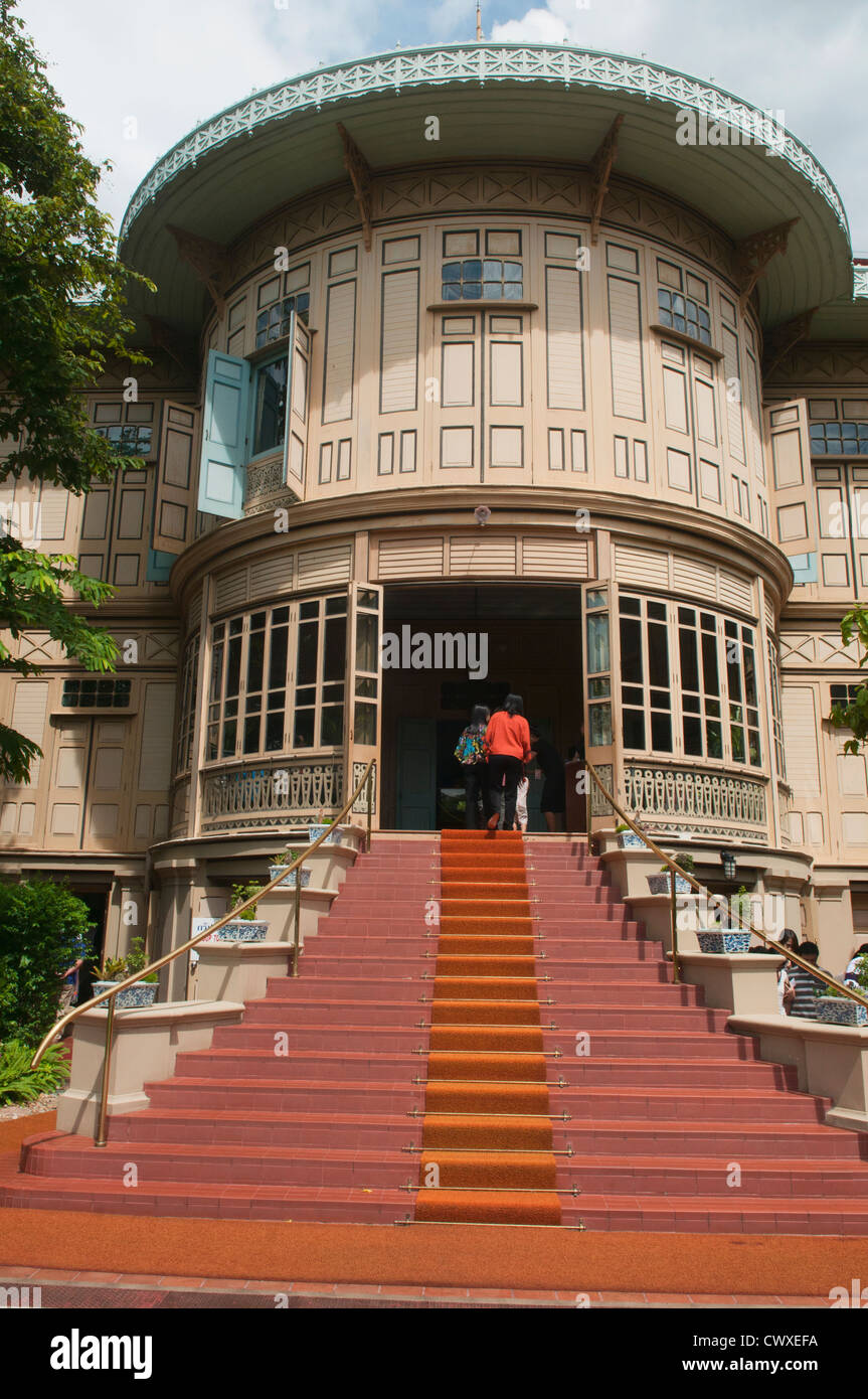 La Vimanmek teak mansion a Bangkok, in Thailandia Foto Stock