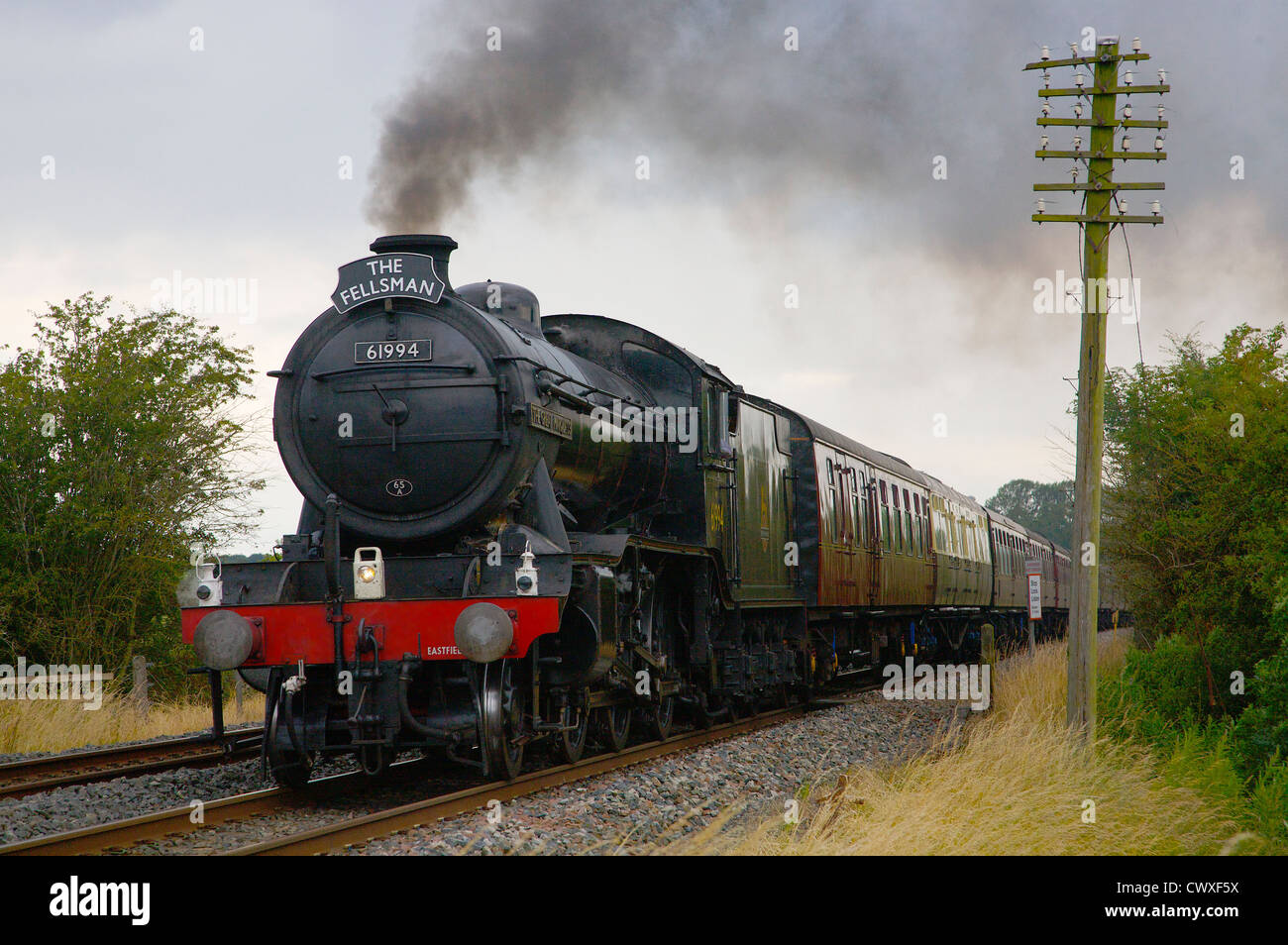 LNER Classe K4 2-6-0 "Il grande Marchese " Treno a vapore vicino Duncowfold, Cumwhinton, accontentarsi di linea di Carlisle, Eden Valley, Cumbria Foto Stock