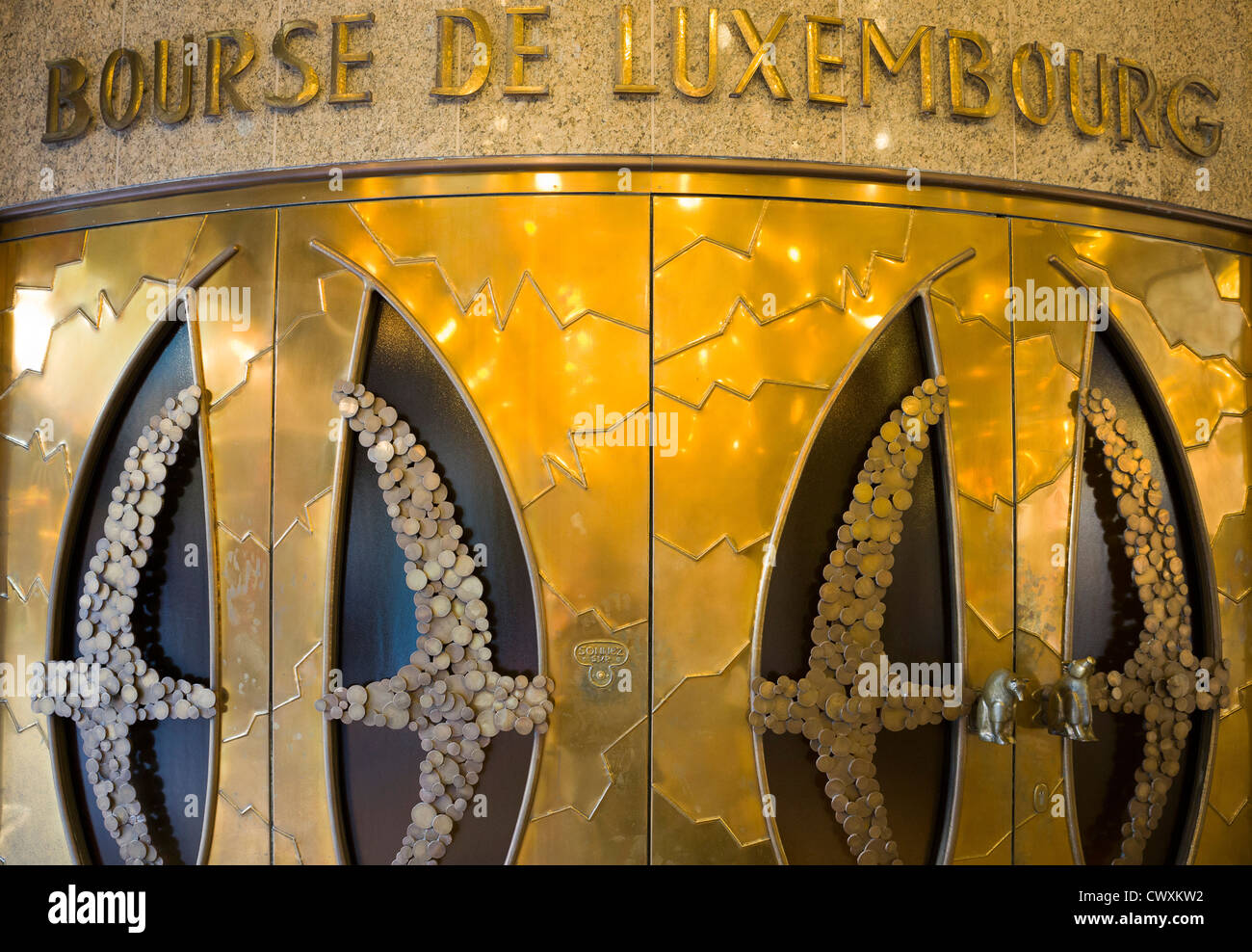 Città di Lussemburgo - Ingresso della Borsa di Lussemburgo (Bourse de  Luxembourg Foto stock - Alamy