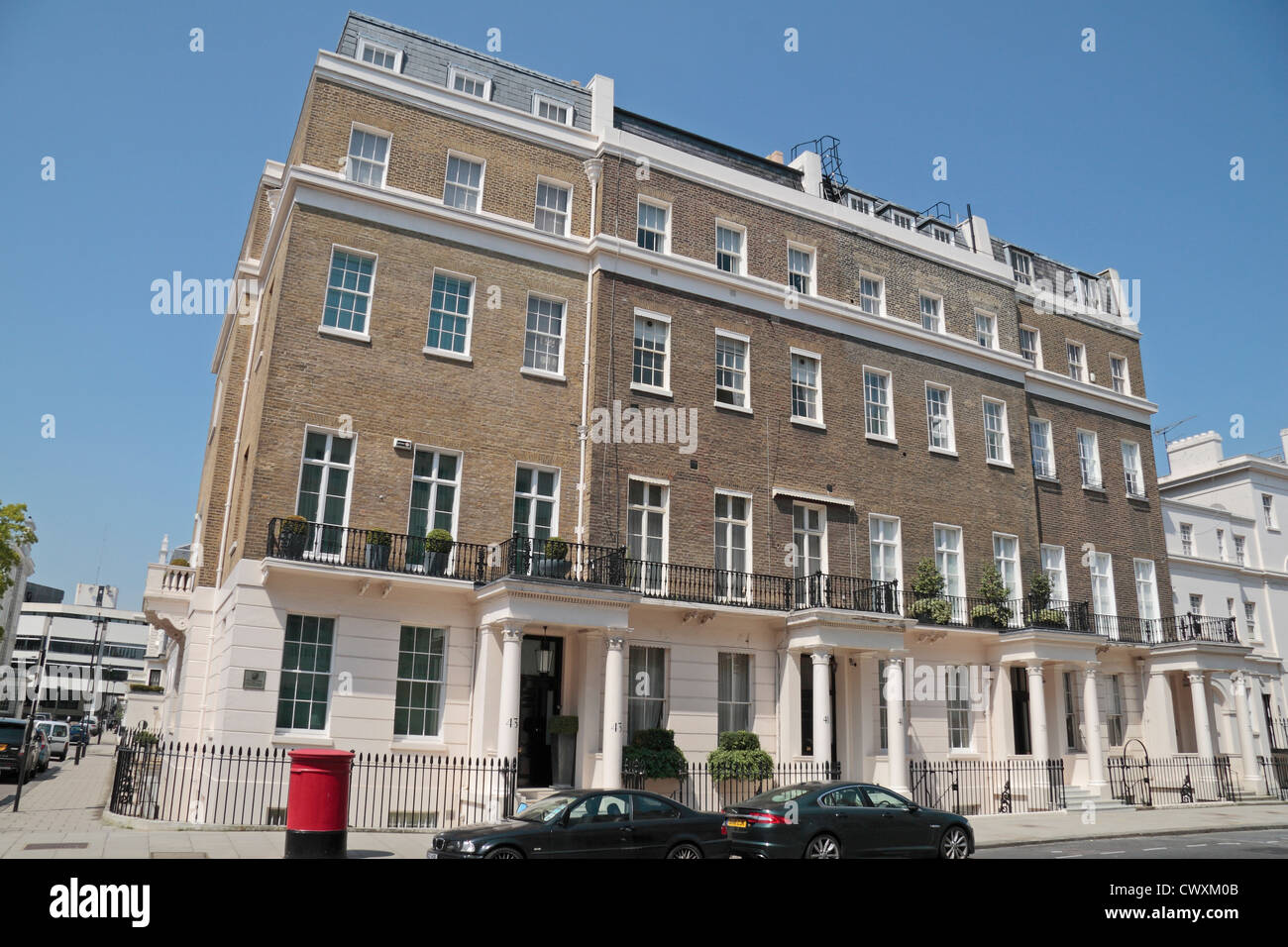 L'ex sede del presidente polacco e del governo polacco in esilio, 1945-1990, Eaton Place, Belgravia, London, SW1X, UK. Foto Stock