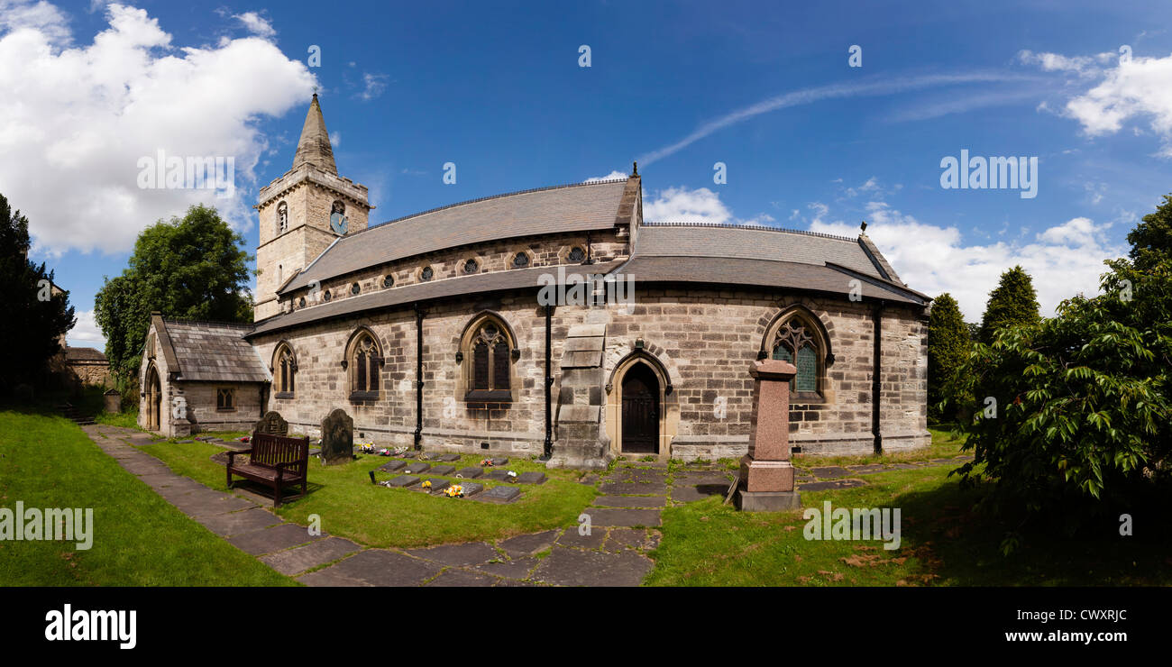 La Chiesa Parrocchiale di San Ricarius in Aberford. Foto Stock