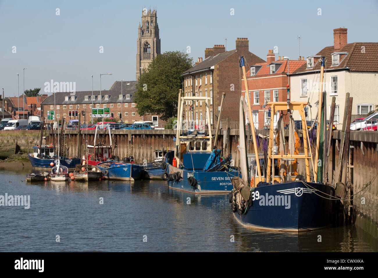 Il Porto di Boston, Lincolnshire. Foto Stock