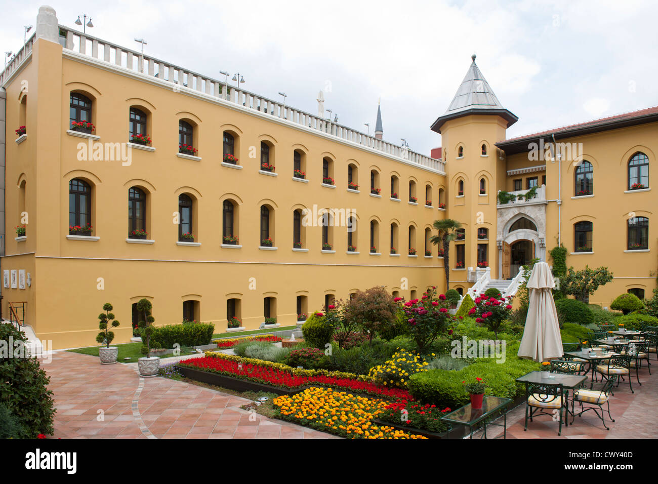Türkei, Istanbul, Sultanahmet, Four Seasons Hotel Sultanahmet im Gebäude des ehemaligen Gefängnisses Foto Stock