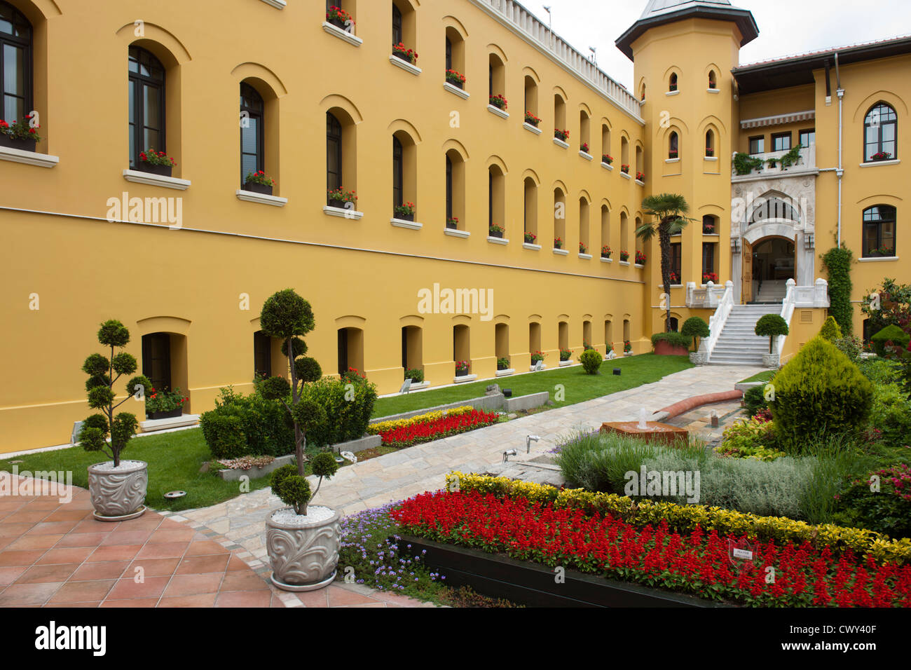 Türkei, Istanbul, Sultanahmet, Four Seasons Hotel Sultanahmet im Gebäude des ehemaligen Gefängnisses Foto Stock