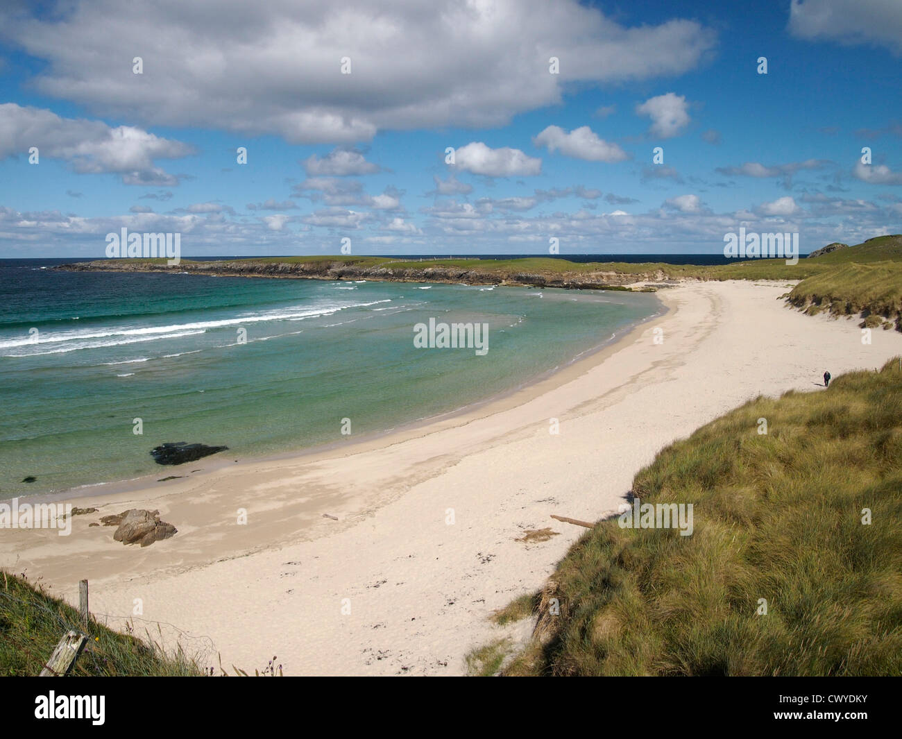 Sabbie di Breckon, Yell, Shetland Foto Stock