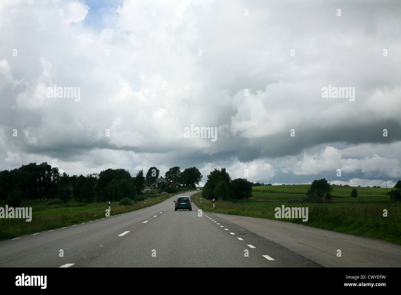sulla strada Foto Stock