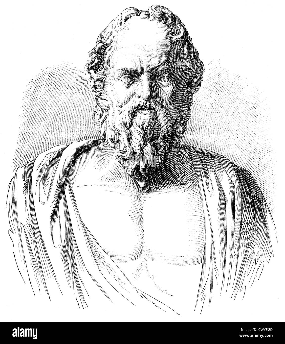 Socrates, 469-399 BC, filosofo della Grecia antica, Foto Stock